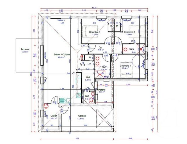 maison à vendre - 5 pièces - 109.13 m2 - BAZIEGE - 31 - MIDI-PYRENEES - Century 21 Oustal